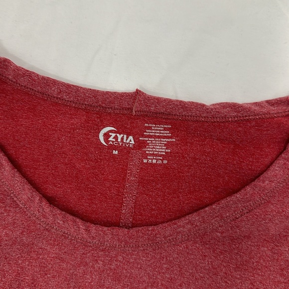 ZYIA Active Red Heather Performance Longsleeve Tee - Picture 5 of 5